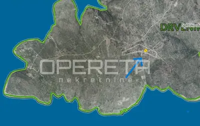 Građevinsko zemljište 786 m², Drvenik Veliki, pogled na more