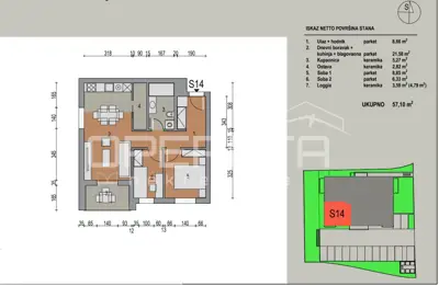 Stan 56 m², Dugo Selo - Centar, novogradnja i lift - 2