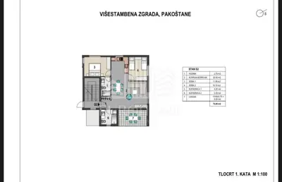Stan 70 m², Pakoštane, 400 m od mora i centra - 16