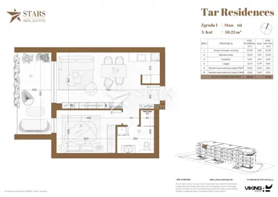 Wohnung in Tar, Neubau und ruhige Lage - 6