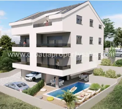Apartment 95 m², Trogir - open sea view