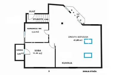 Wohnung 110 m², Kustošija - freier Blick auf die Stadt - 18