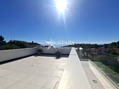Penthouse 96 m², Pobri - Blick auf Kvarner und zwei Terrassen - 6