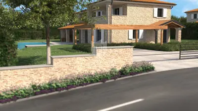 Bauland 1.270 m², Poreč Umgebung, Meerblick - 3