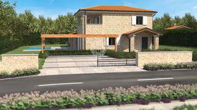 Building plot 1,270 m², Poreč surroundings, sea view