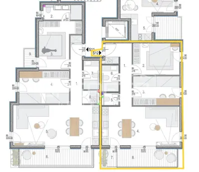 63 m² apartment, Okrug Gornji - panoramic sea view - 2