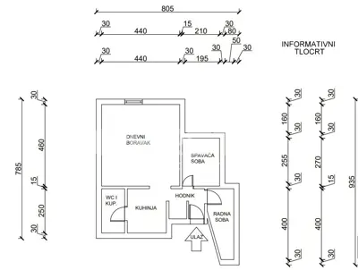 Apartment 46 m², Centar Zagreb, view of Tkalčićeva Street - 9