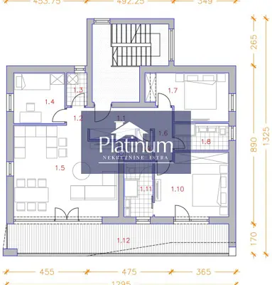 Apartment 100 m², Banjole - 4 bedrooms and terrace - 3