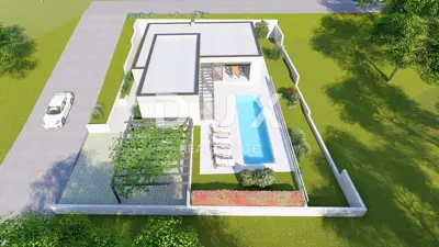 ISTRA, LABIN - Zemljište s građevinskom dozvolom, zadnje u naselju - 3