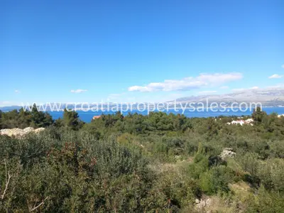 Građevinsko zemljište 2.000 m², Otok Brač - pogled na more