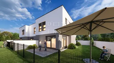 Dugo Selo - Zapad, Novogradnja, kuća u nizu s vrtom, 122 m²
