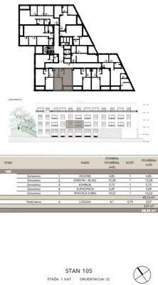 Prodaja, Stan, Črnomerec, Kuniščak, 2s, 48 m² - 3