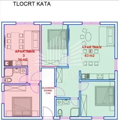 Kuća s 4 apartmana, Pag, turistička investicija - 10