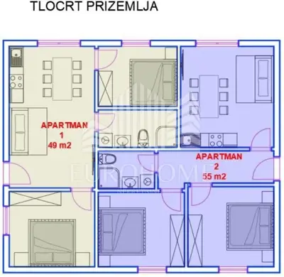 Kuća s 4 apartmana, Pag, turistička investicija - 9