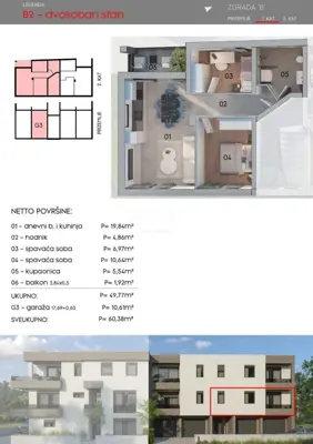 Apartment for sale in Monvidal, 60,4 m² - 5