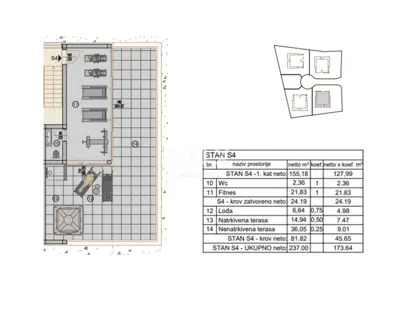 Wohnung 173,6 m², Rovinj - private Dachterrasse - 11