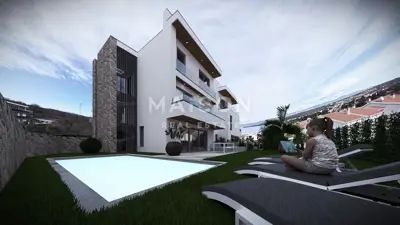 Apartment, Malinska on the island of Krk, 2 floors and pool - 2
