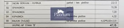 Stan 55 m², Valdebek, Pula - 2 spavaće sobe, terasa 50 m² - 2