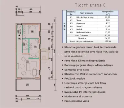 Wohnung 67 m², Omišalj - Neubau, 2 Schlafzimmer - 17
