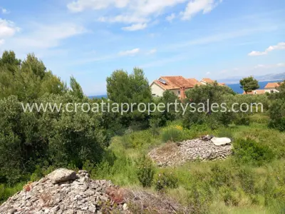 Baugrundstück, Otok Brač - Meerblick und Olivenbäume - 3