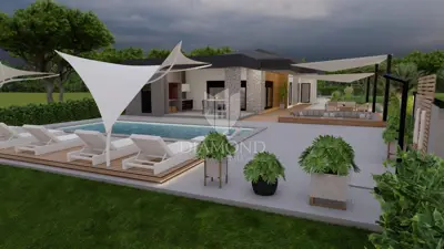 Building plot 1,077 m², Barban - project and permit - 11