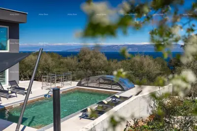 Villa 200 m², Labin Presika - beheizter Pool und Sonnenterrasse - 16