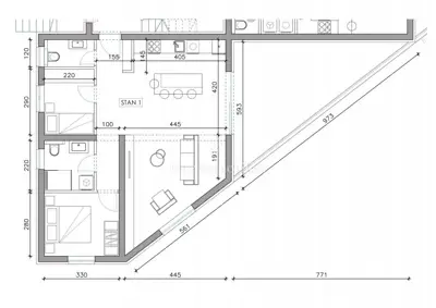 Stan 111 m², Sukošan - krovna terasa i dvije spavaće sobe - 23
