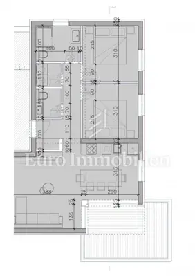 Stan 111 m², Sukošan - krovna terasa i dvije spavaće sobe - 28