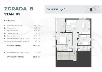 Stan B5 – Zgrada B (Drugi kat) - 7