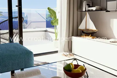 Wohnung in Omiš, Neubau in der Nähe des Strandes - 12