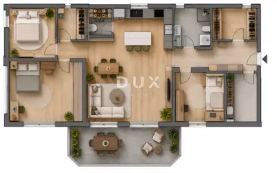Wohnung 116,4 m², Mala Buna - 3 Schlafzimmer und 2 Badezimmer - 1