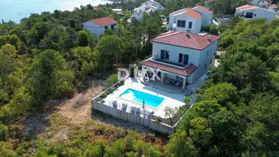 Krk, Šilo, trosobna vila, 283 m², prvi red do mora - 5