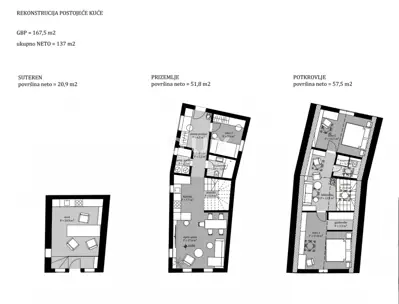 Semi-detached house 140 m², Samobor Centar - historic core - 15