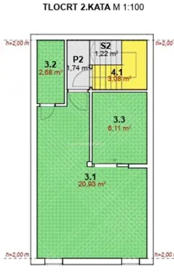 Stan 30 m², Pag - stara jezgra, 400 m od plaže - 9