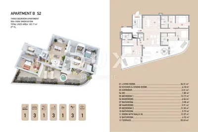 Opatija, centar, 4-sobni stan, 165,17 m², terasa 55 m² - 8