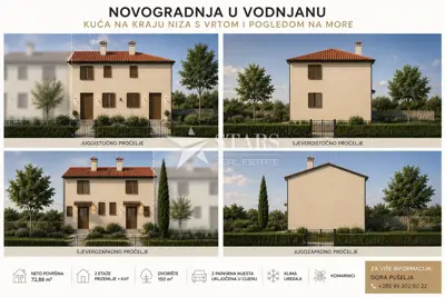 Wohnung 72,88 m², Vodnjan - zwei Etagen und Hof 150 m²