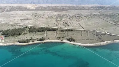 Baugrundstück, Košljun na Pagu, erste Reihe zum Meer - 8