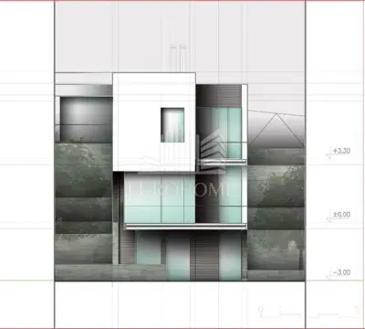 Building plot 1,030 m², Gračani - permit and project