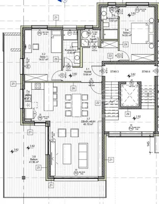 133 m² Wohnung in Bivio, Blick auf Kvarner und zwei Garagen - 10