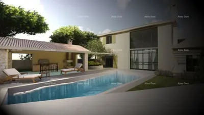 Haus mit Pool, Svetvinčenat, 40 m² Pool und Hof - 6