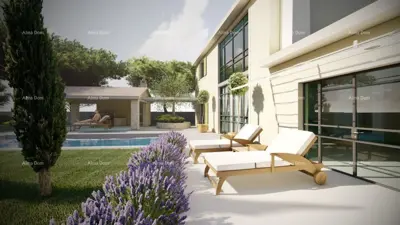 Haus mit Pool, Svetvinčenat, 40 m² Pool und Hof