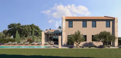 Poreč - okolica - Odlično građevinsko zemljište 906 m² s projektom i