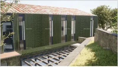 Baugrundstück mit Ruinenhaus in Labin zu verkaufen, mit Meerblick und Projekt. - 7