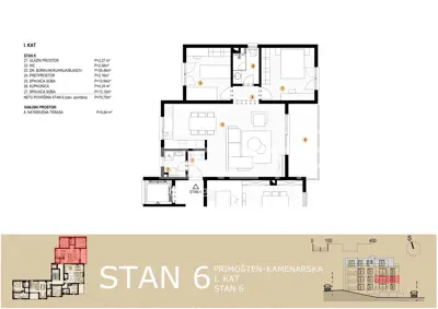 Novogradnja Primošten, stan 2s - 17