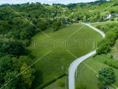 Building land 9,787 m², Donji Laduč, view and stream