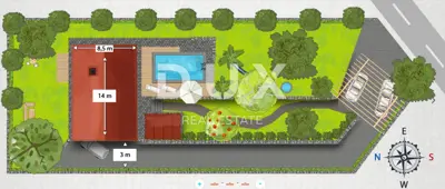 Građevinsko zemljište 980 m², Juršići - povišena lokacija - 2