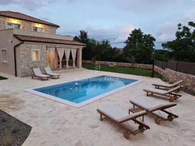 Villa 168 m², Dobrinj i okolica - grijani bazen i vrt - 21