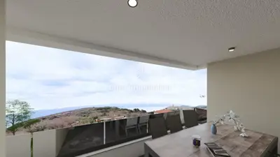 Apartman 100 m², Vrbnik - pogled na more i terasa - 5