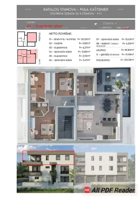 Geräumige Wohnung von 110 m² in Pula, in Meeresnähe und mit Garage! A4 - 5