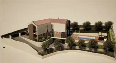 Building land 848 m², Hum - building permit and project - 2